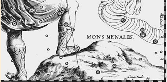 2 Life 5 Mons Maenalus - 1690 Johannes Hevelius.PNG